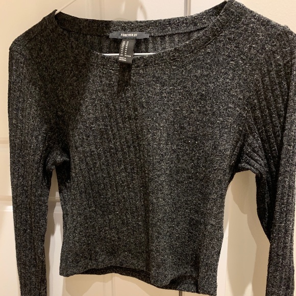 Cropped Ribbed Sweater - Picture 1 of 1